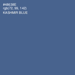 #48638E - Kashmir Blue Color Image